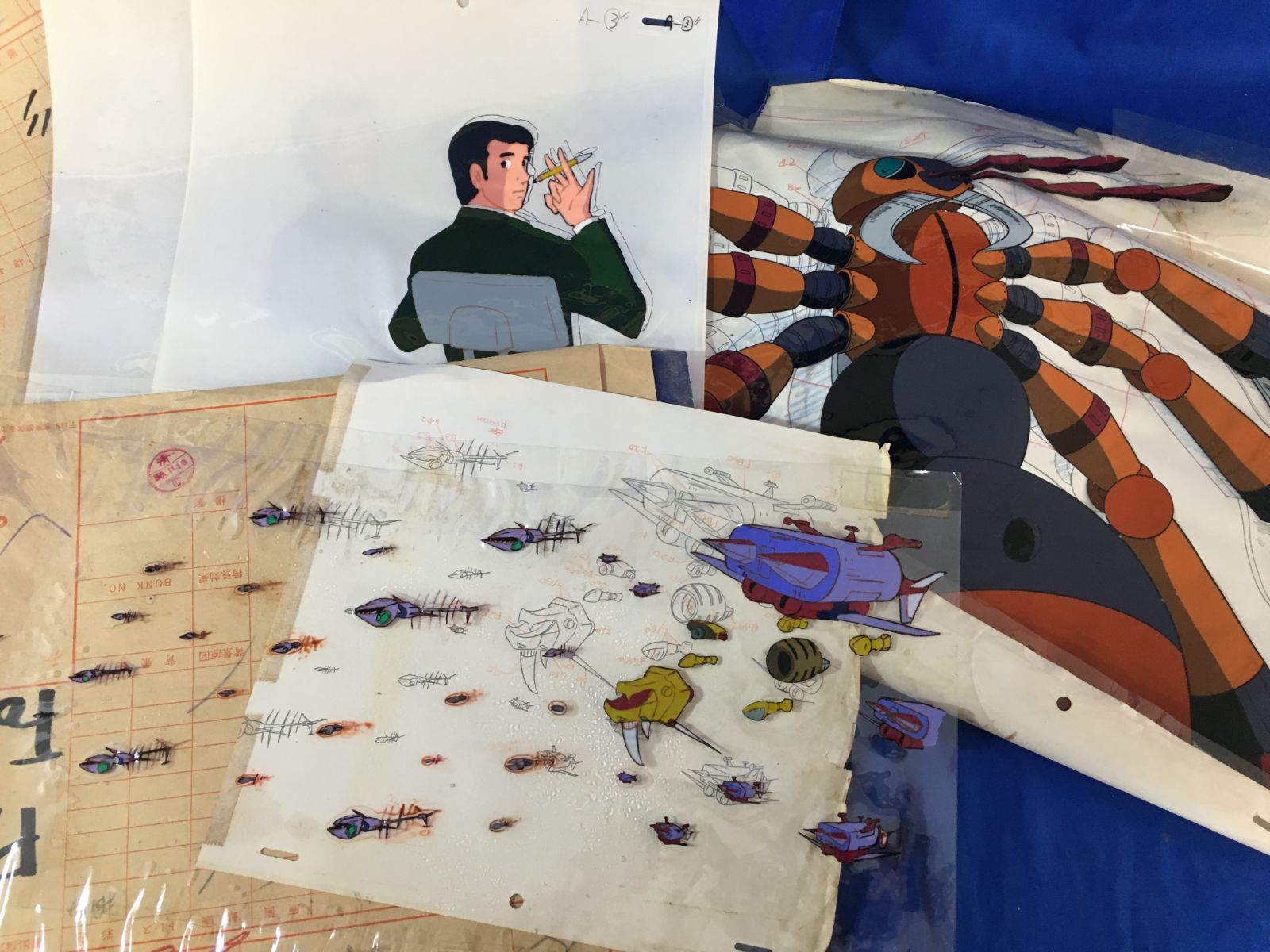 大量 まとめて! ！昭和53-54年【アニメのセル画/原画】宇宙魔神