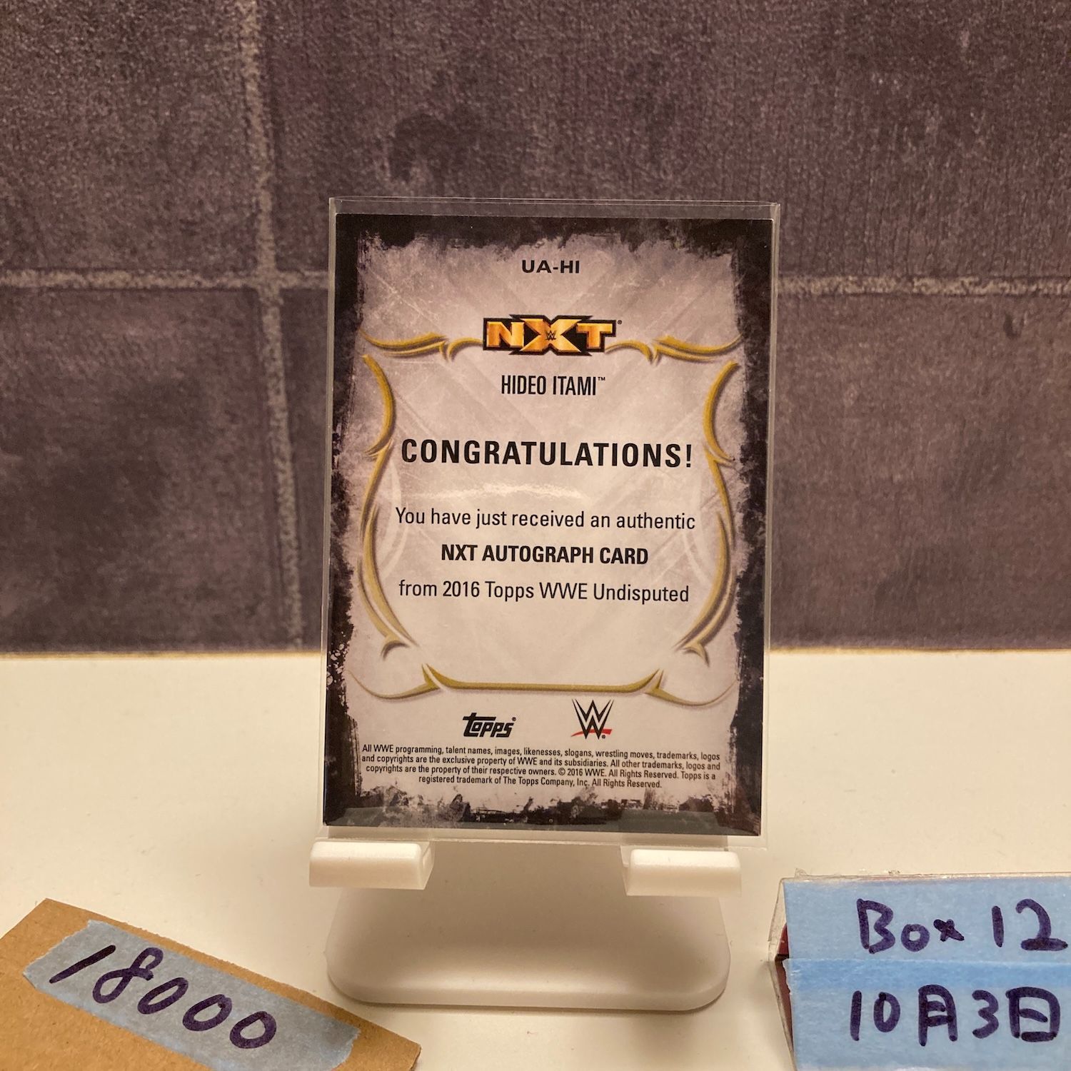 2016 Topps Undisputed 伊丹英雄 Hideo Itami 03/25 直筆サインカード