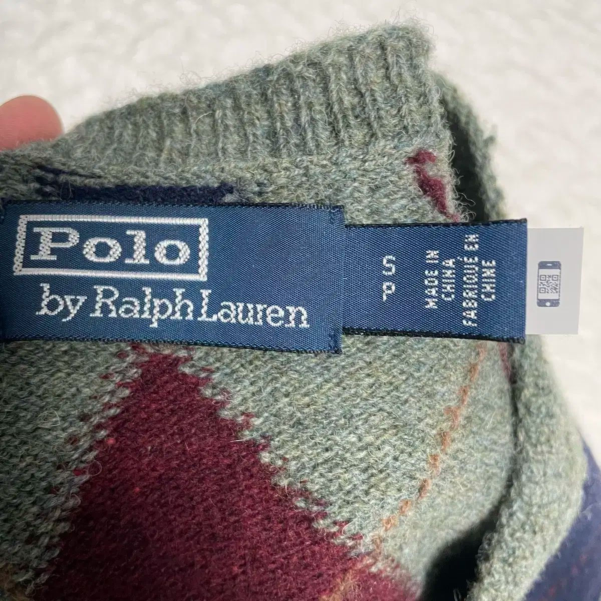 ポロ アーガイル ベスト Sサイズ リュ ジュンヨル