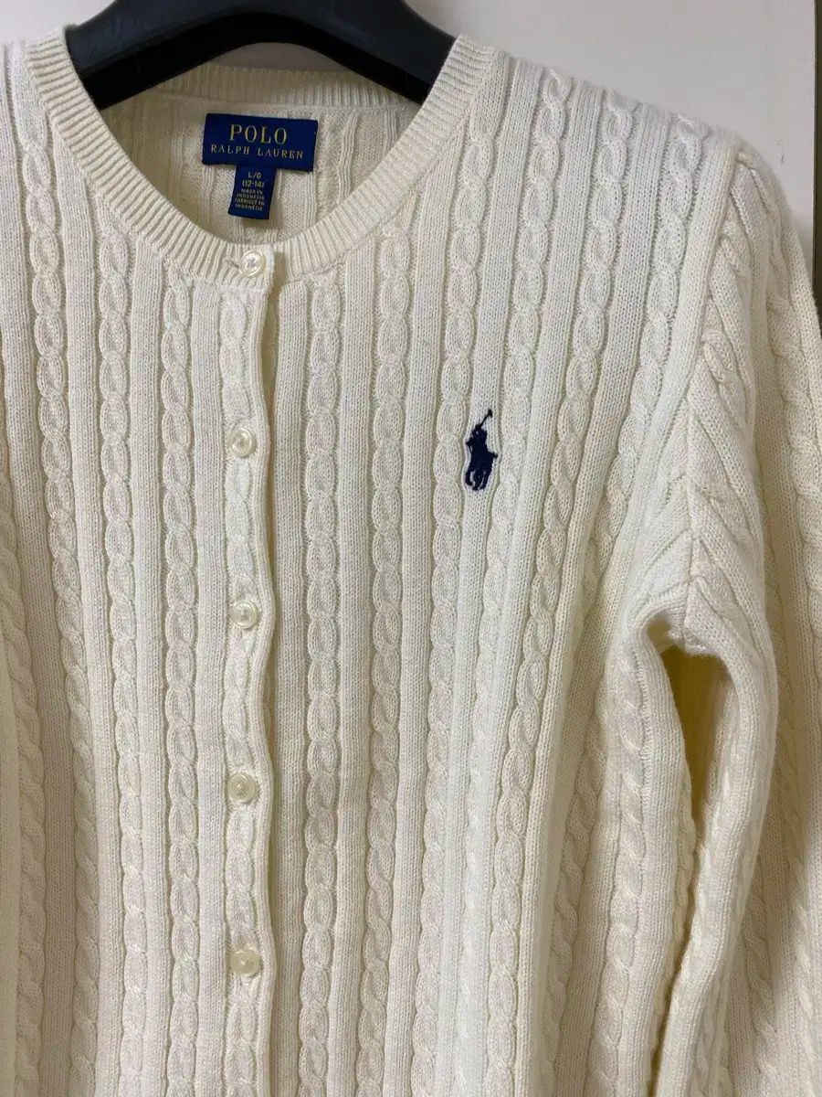 ポロガールズ カーディガン アイボリー L