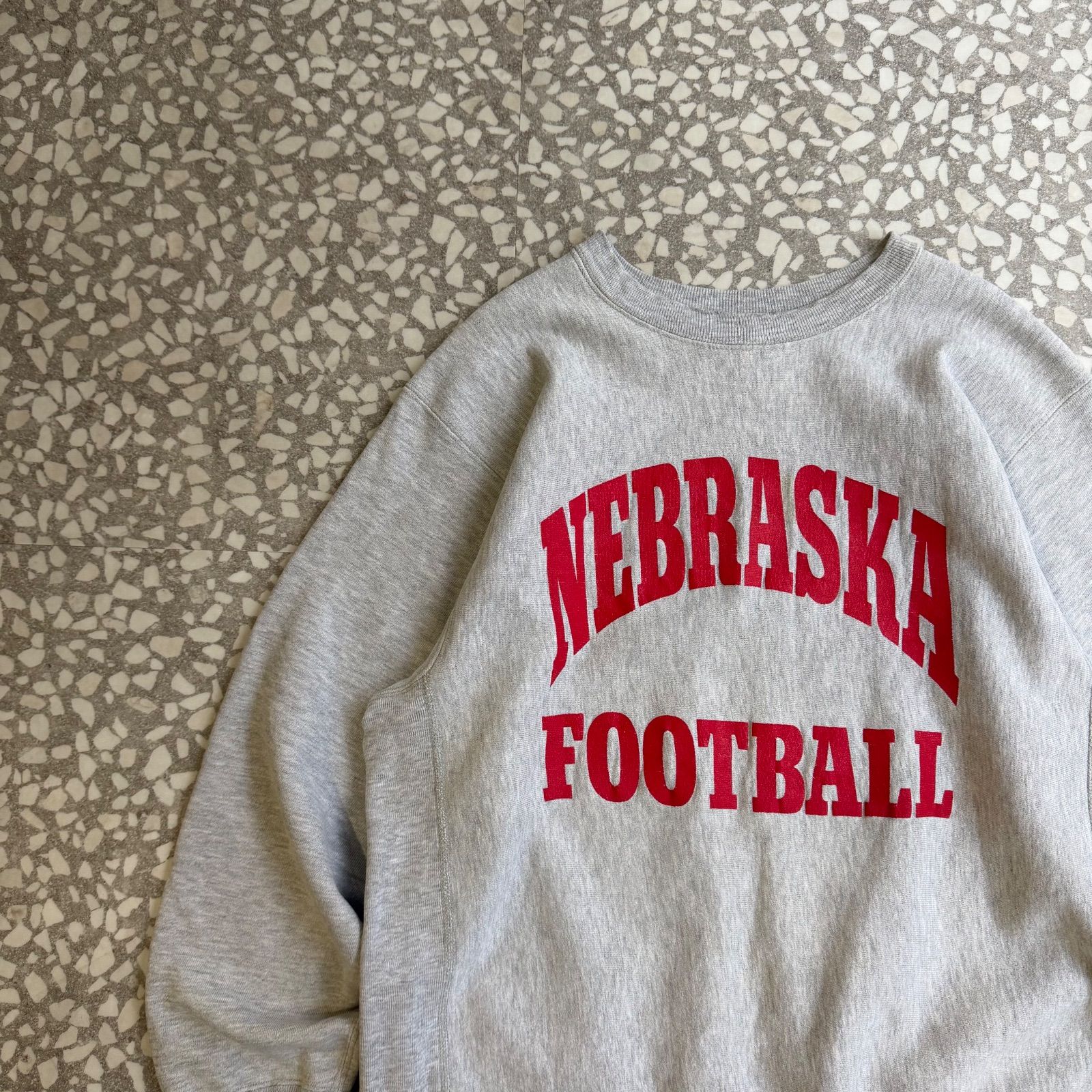 Champion NEBRASKA 刺繍タグ リバースウィーブ 三段 【公式通販】