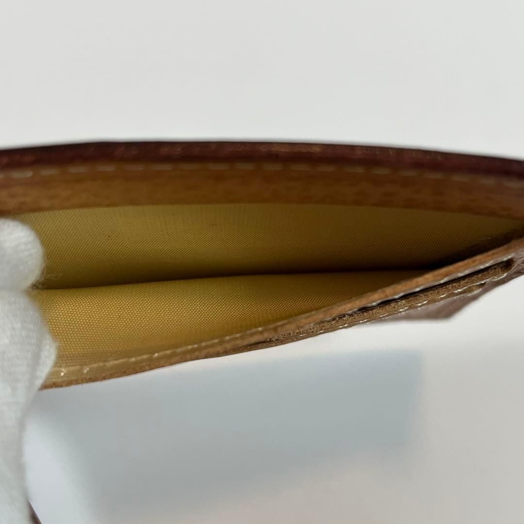 GANZO マネークリップ 二つ折り財布 シンブライドル ブラック 黒