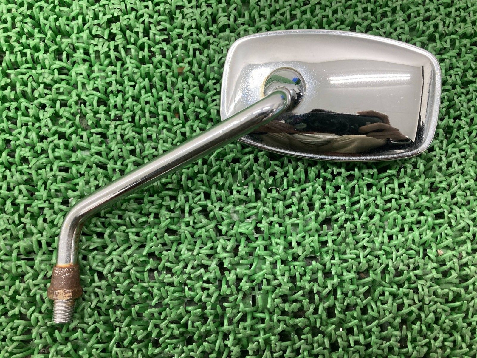 ベンリィCB92 ミラー 左 ホンダ 純正 中古 バイク 部品 正10mm ドリームCB72 MSマーク ショート 当時物 割れ欠け無し eS ベンリィCB92 ミラー 左 ホンダ 純正 中古 バイク 部品 正10mm