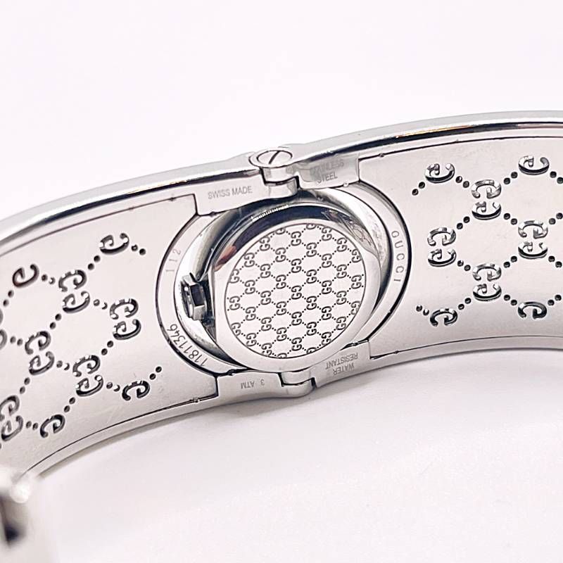 稼働◇ GUCCI グッチ トワール 112 GGロゴ レディース腕時計 シルバー