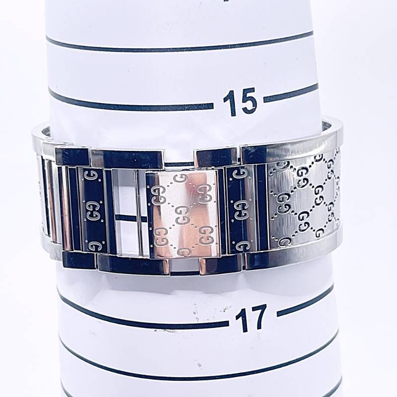 稼働◇ GUCCI グッチ トワール 112 GGロゴ レディース腕時計 シルバー