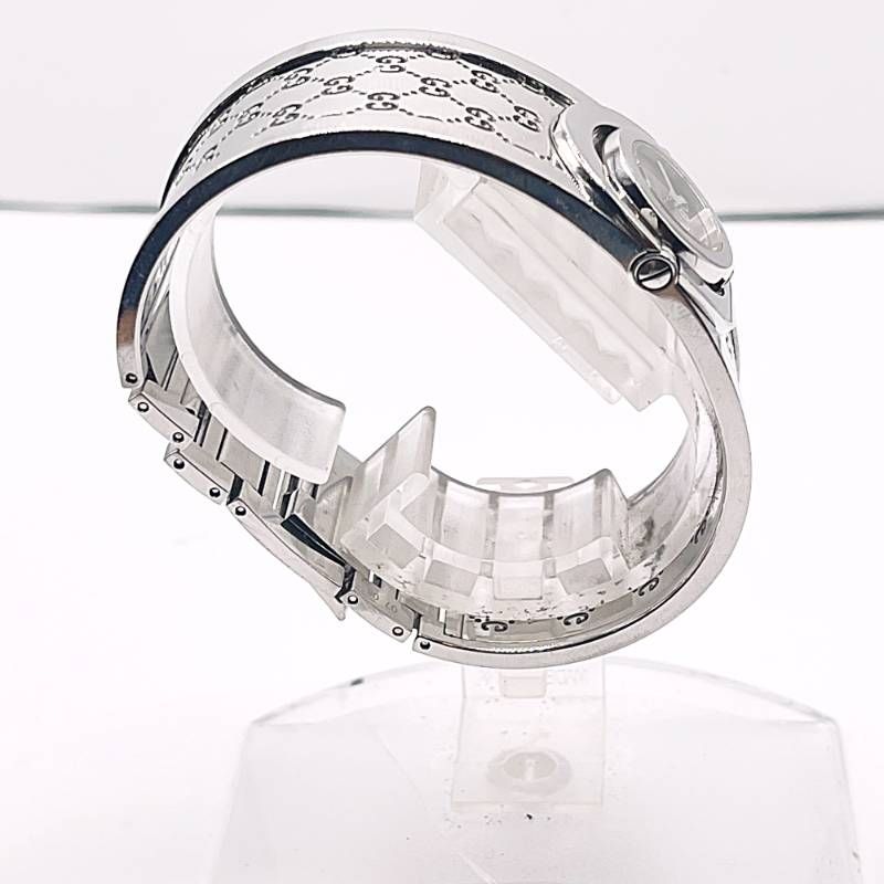 稼働◇ GUCCI グッチ トワール 112 GGロゴ レディース腕時計 シルバー