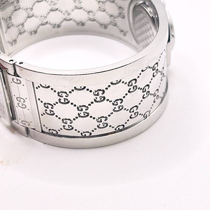 稼働◇ GUCCI グッチ トワール 112 GGロゴ レディース腕時計 シルバー