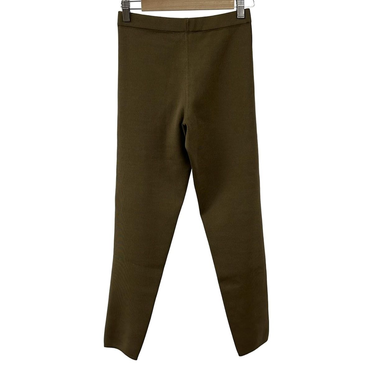 HYKE ハイク パンツ サイズ1 S レディース - カーキ フルレングス ニット ウエストゴム