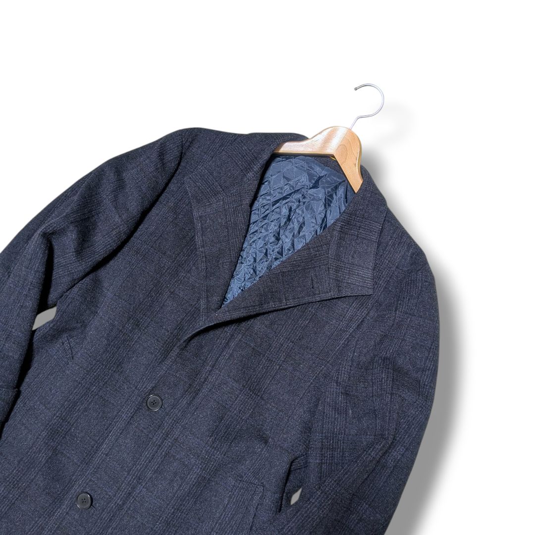 ORIHICA オリヒカ 【美品】 コート ネイビー サイズ SS 1273 希少XLサイズ】ORIHICA オリヒカ チェスターコート SOLOTEX