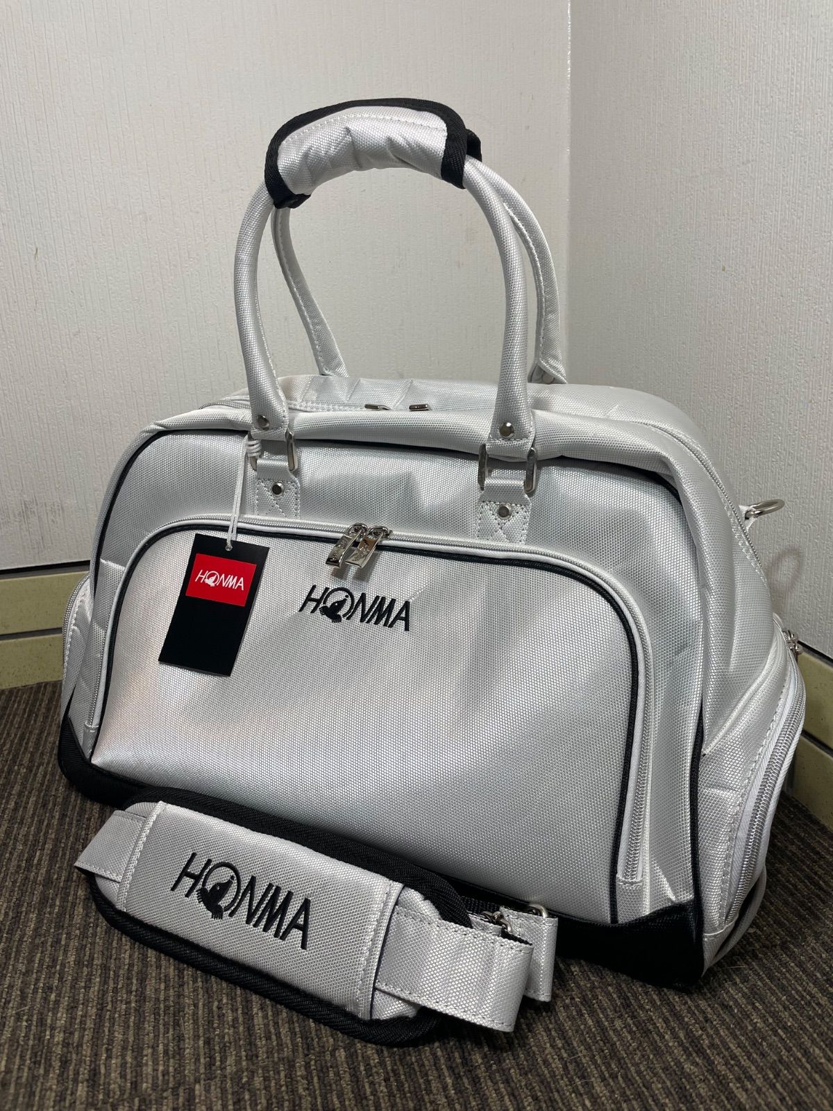 新品未使用タグ付❗️ HONMA 本間ゴルフ ボストンバッグ 2WAY ホワイト