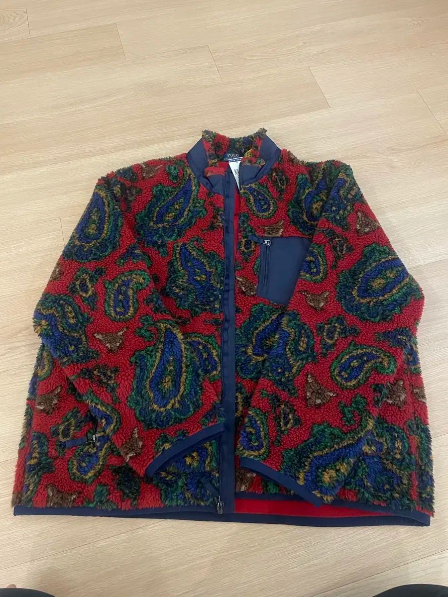ポロラルフローレン ペイズリー フリース ジャケット XXL