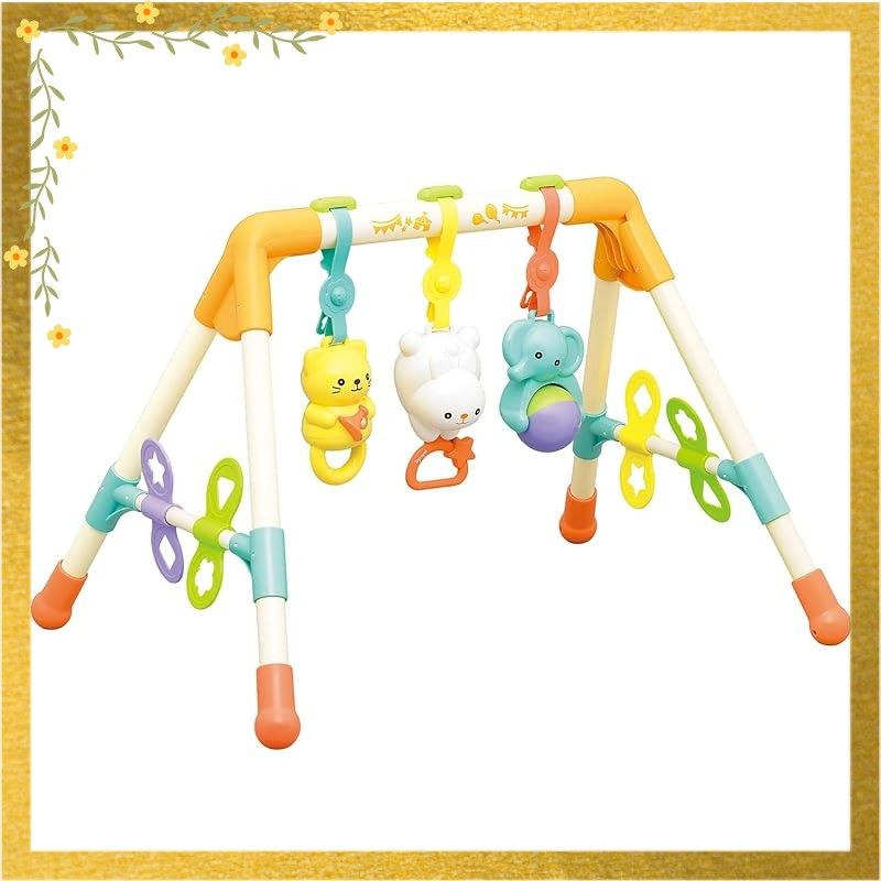 ローヤル べビーズFunFunジム 滑りにくい 指遊び つかまり立ち ベビージム 組み立て簡単 赤ちゃん 音が鳴る プレイジム 0