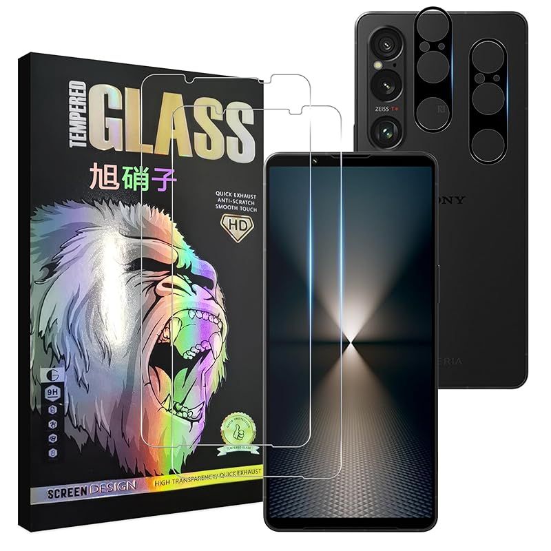 対応 Xperia 1 VI SO-51E フィルム 【2+2 枚セット- 日本旭硝子