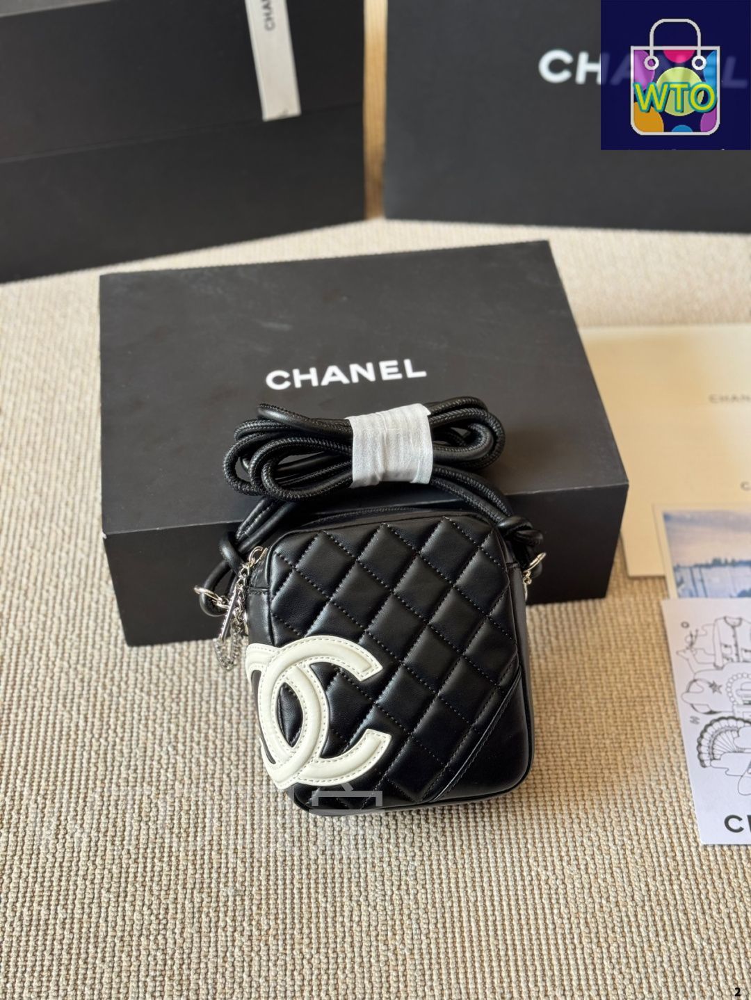 今日 Vintage Chanel カンポン 斜め掛けバッグ - Chanel-WTO輸入2