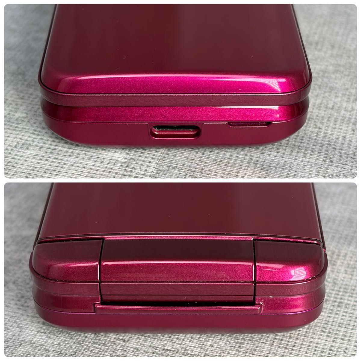 美品 KYOCERA 京セラ KYF43 かんたんケータイライト ガラケー レッド