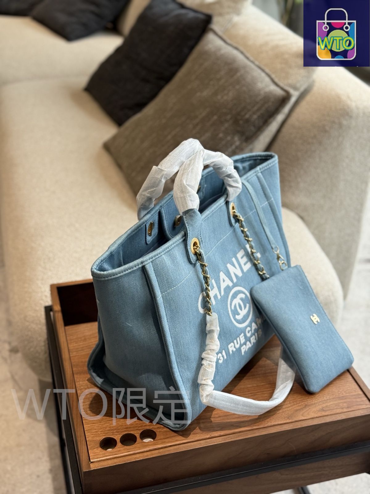 デニム ビーチバッグ-WTO輸入2