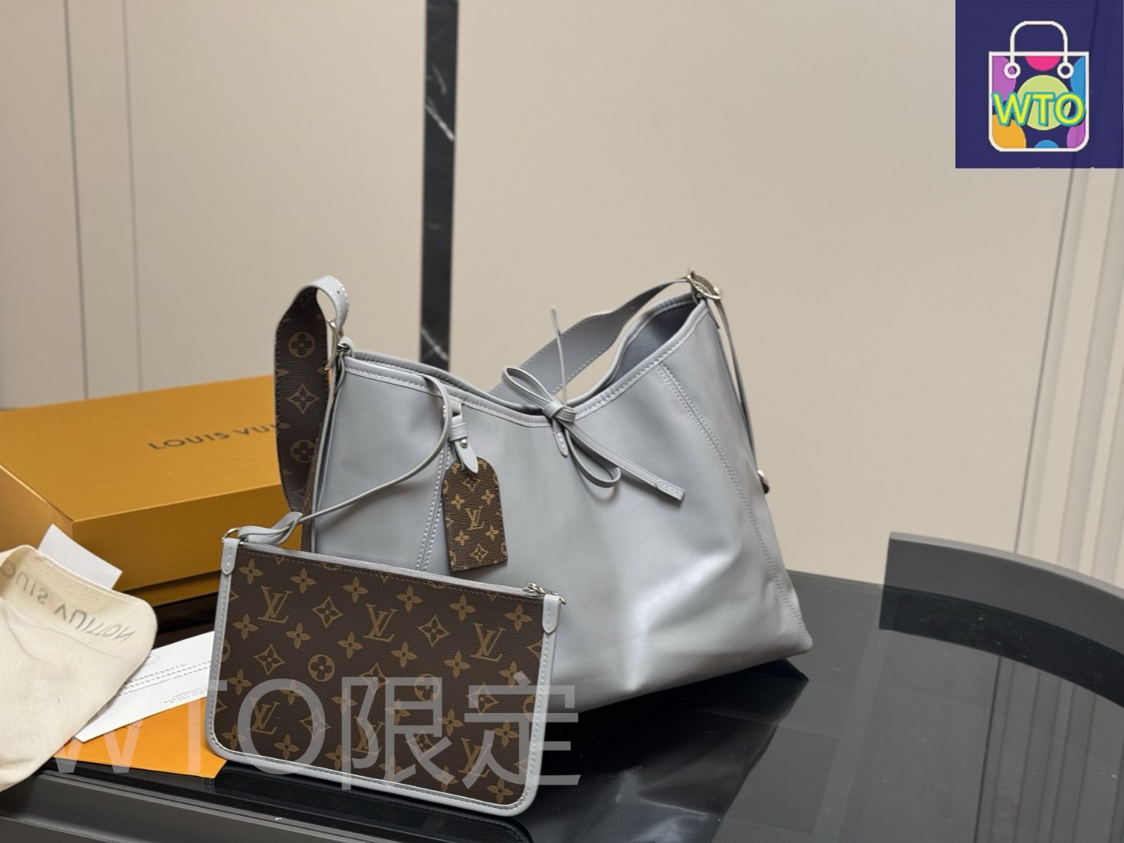 今日 LV CarryAll Bow Underarm Bag エルヴィ キャリーオール ボウ アンダーアームバッグ WTO輸入2