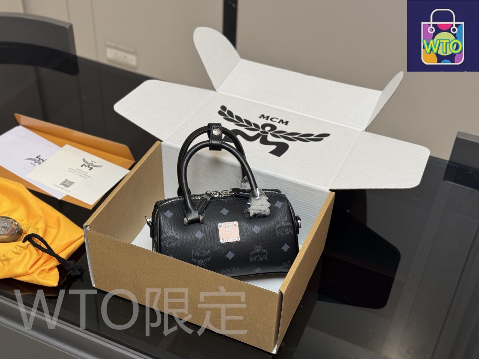 今日 MCM Mini Boston Pillow Bag メシューエム ミニ ボストン ピローバッグ-WTO輸入2