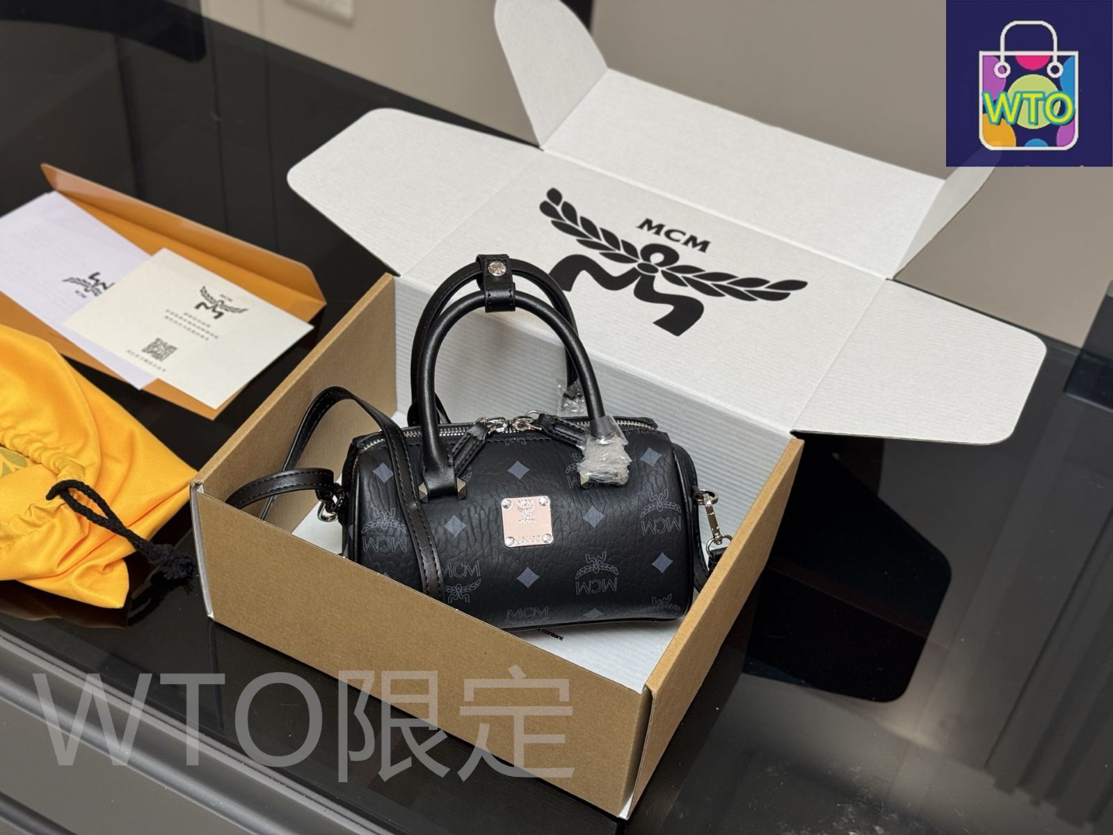 今日 MCM Mini Boston Pillow Bag メシューエム ミニ ボストン ピローバッグ-WTO輸入2