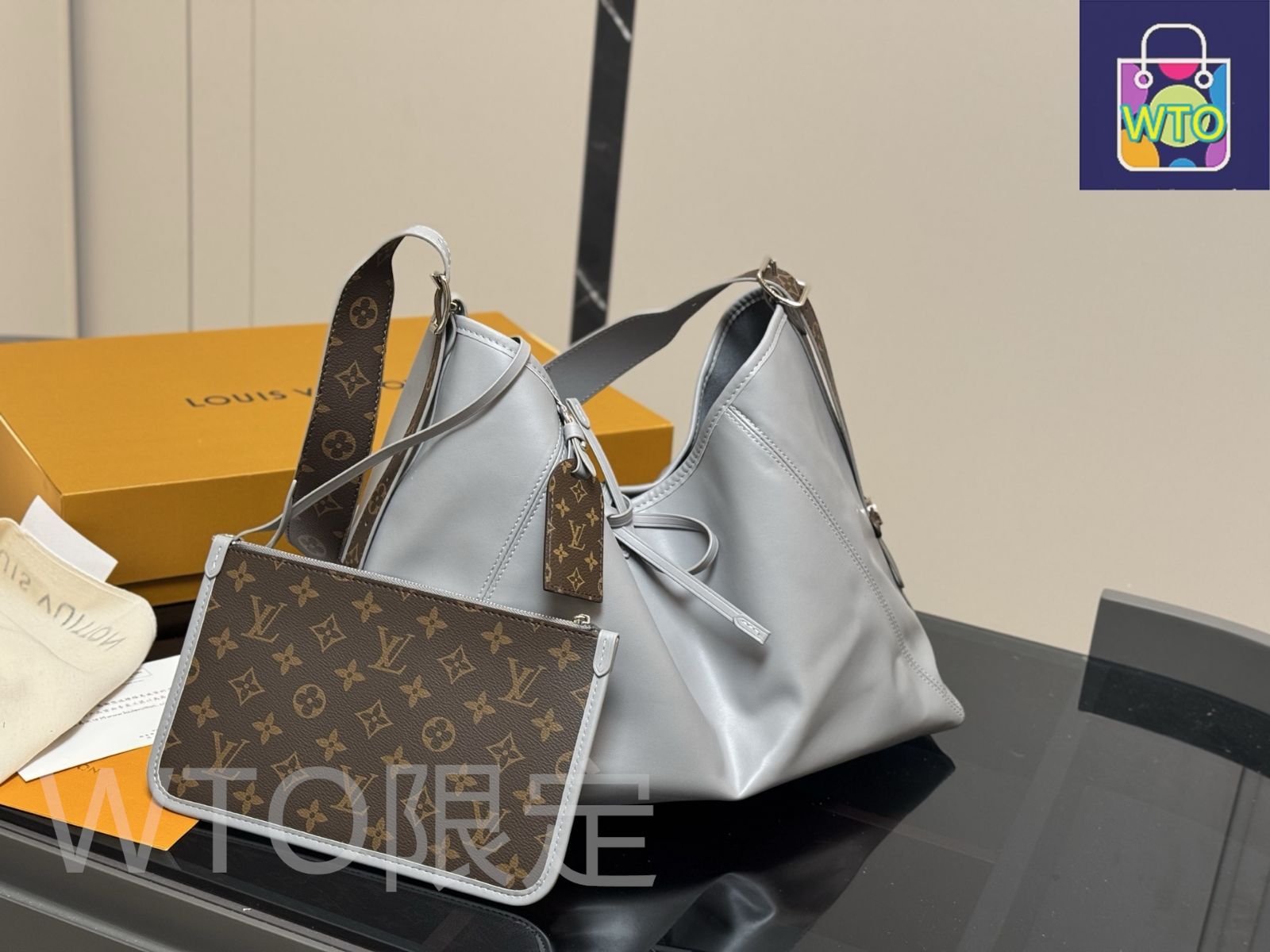  今日 LV CarryAll Bow Underarm Bag エルヴィ キャリーオール ボウ アンダーアームバッグ-WTO輸入2 ショルダーバッグ ショルダーバッグ