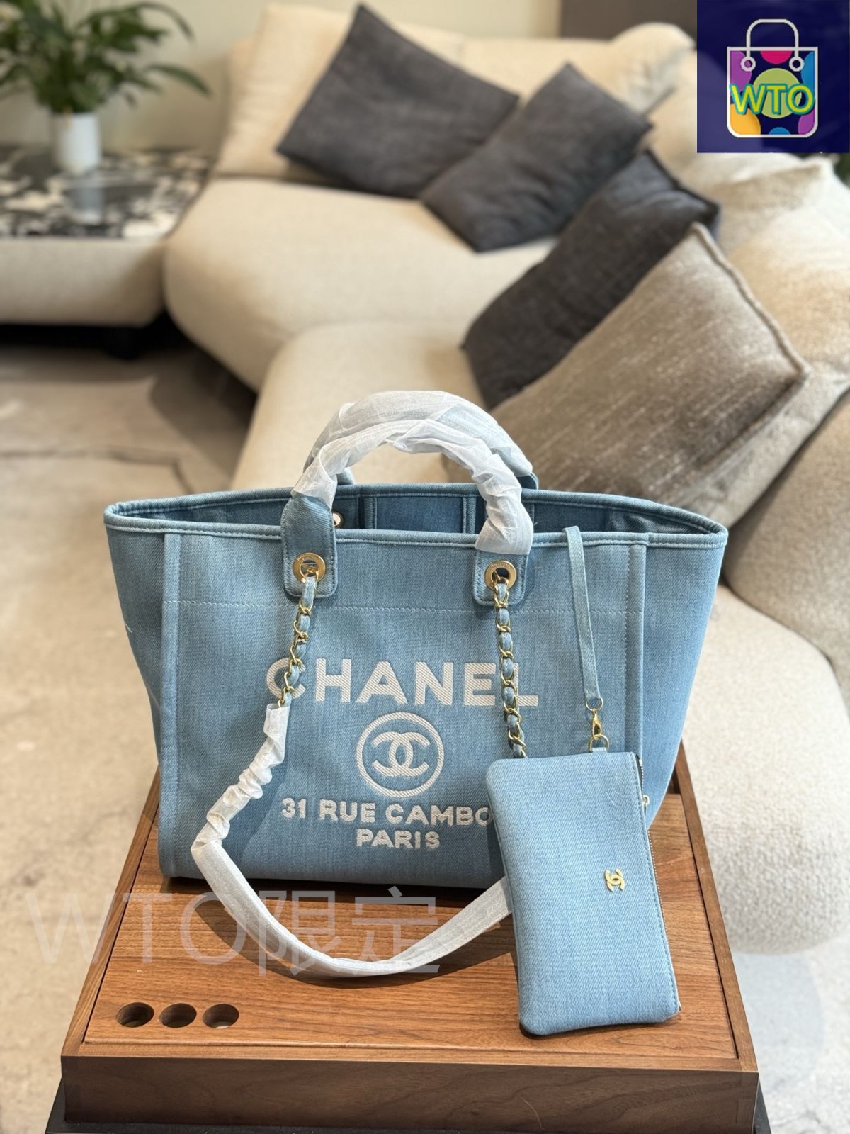 今日 Chanel 2025 Denim Beach Bag シャネル デニム ビーチバッグ WTO輸入2