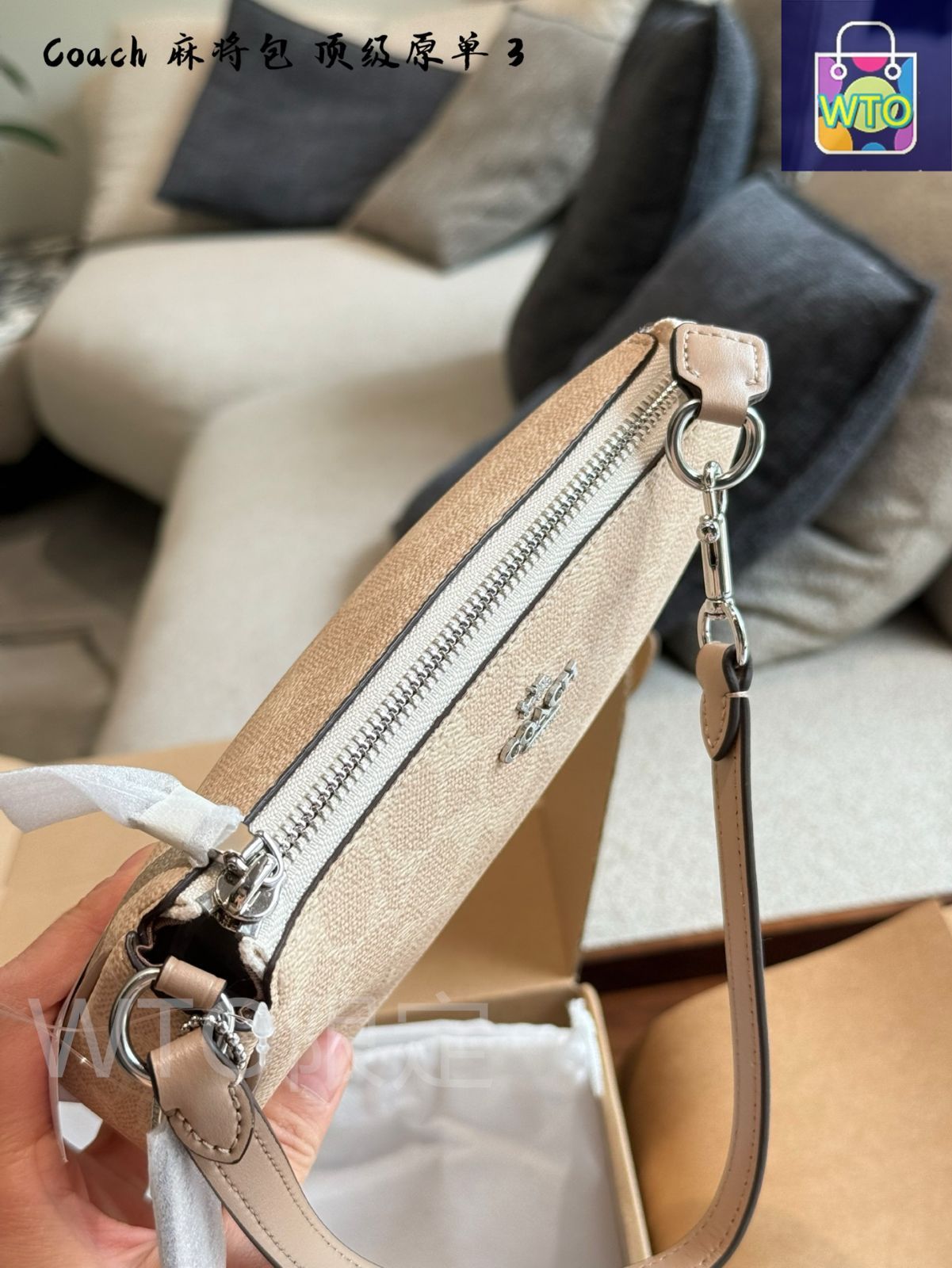  今日 COACH ニューノリタ マージャンバッグ 19 - Soft Cream Color-WTO輸入2 トートバッグ バッグ