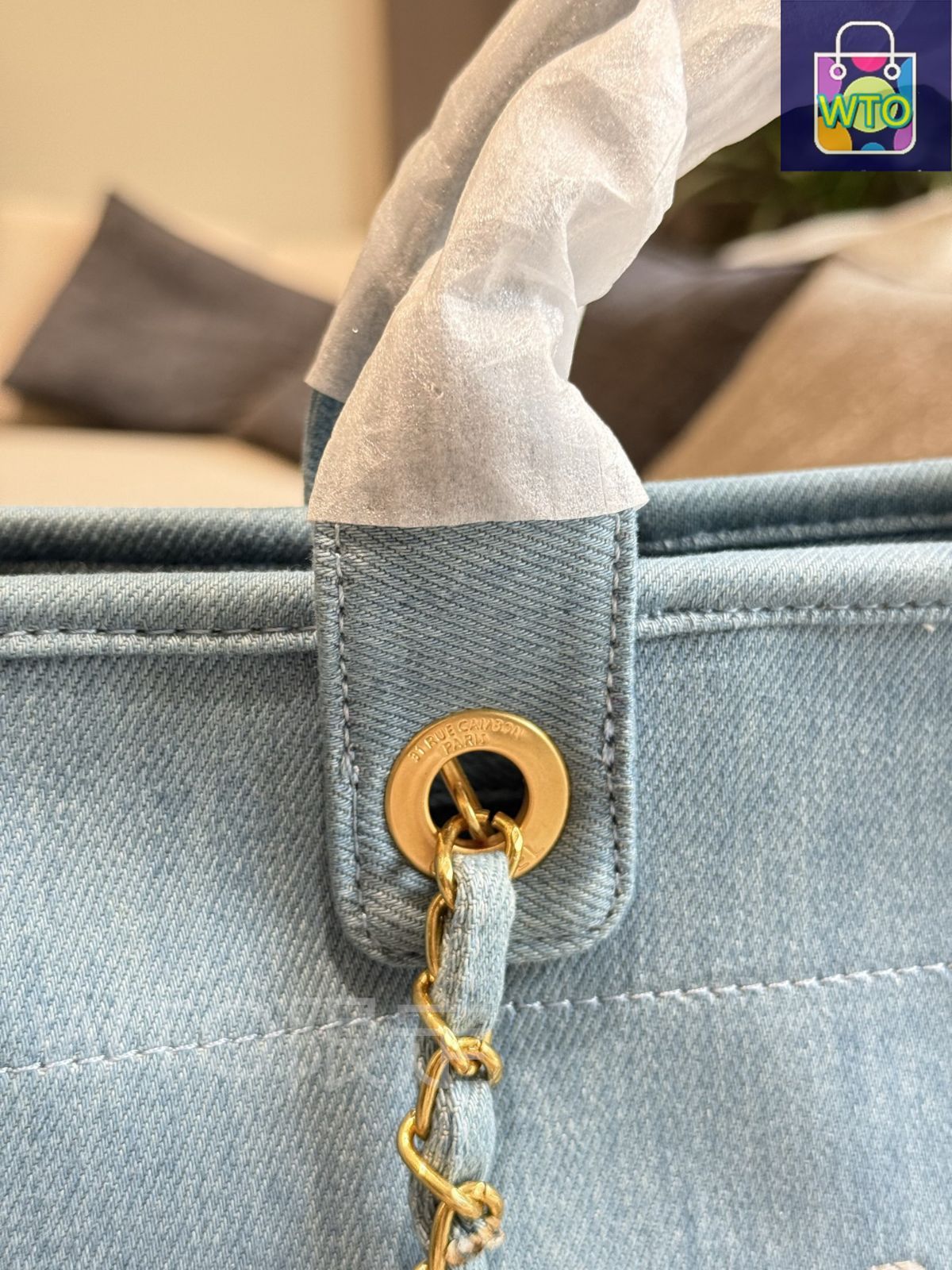  今日 Chanel 2025 Denim Beach Bag シャネル デニム ビーチバッグ-WTO輸入2 トートバッグ バッグ