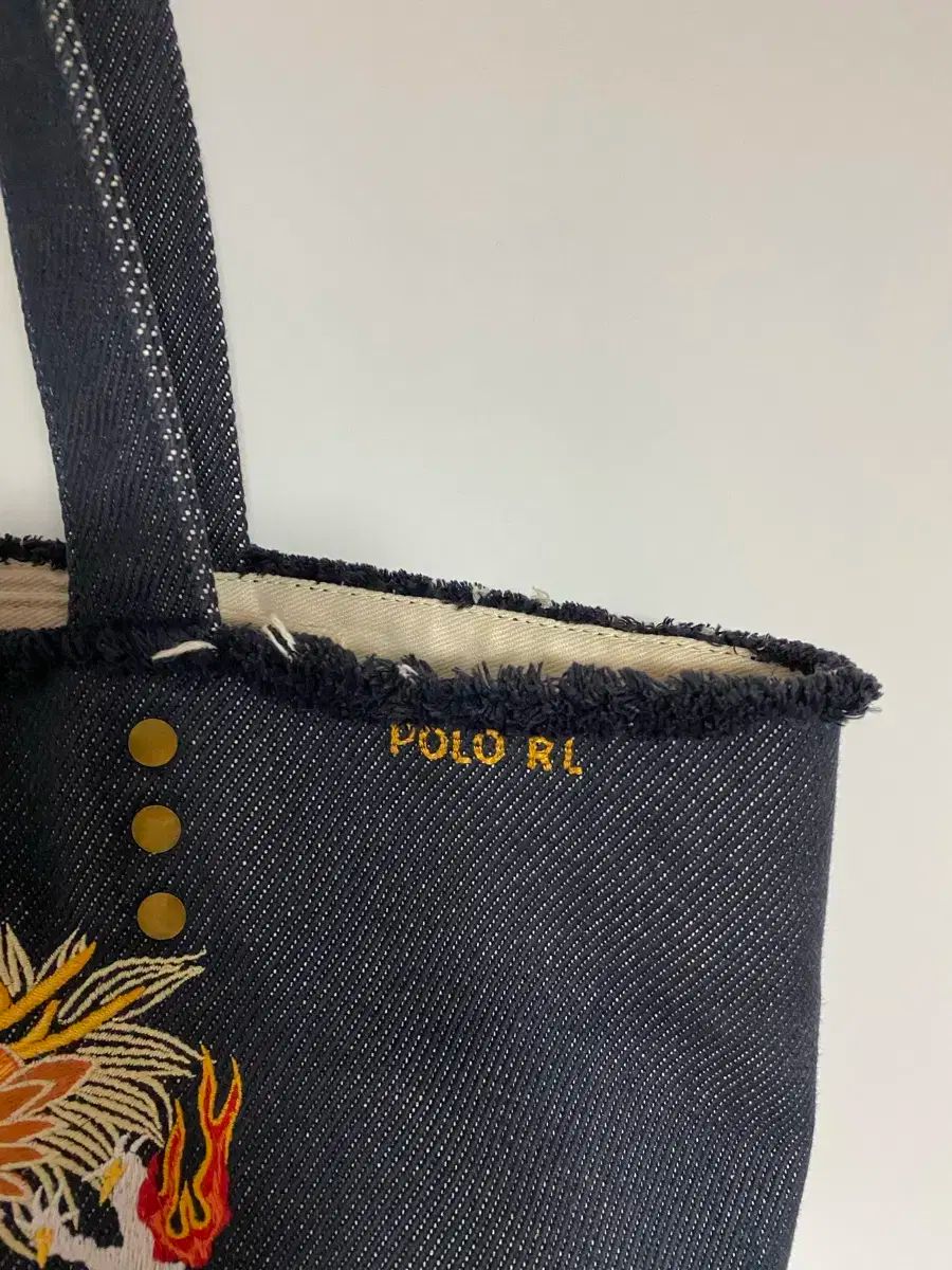 POLO RALPH LAUREN エアボーン 空軍 ミリタリー デニム トートバッグ