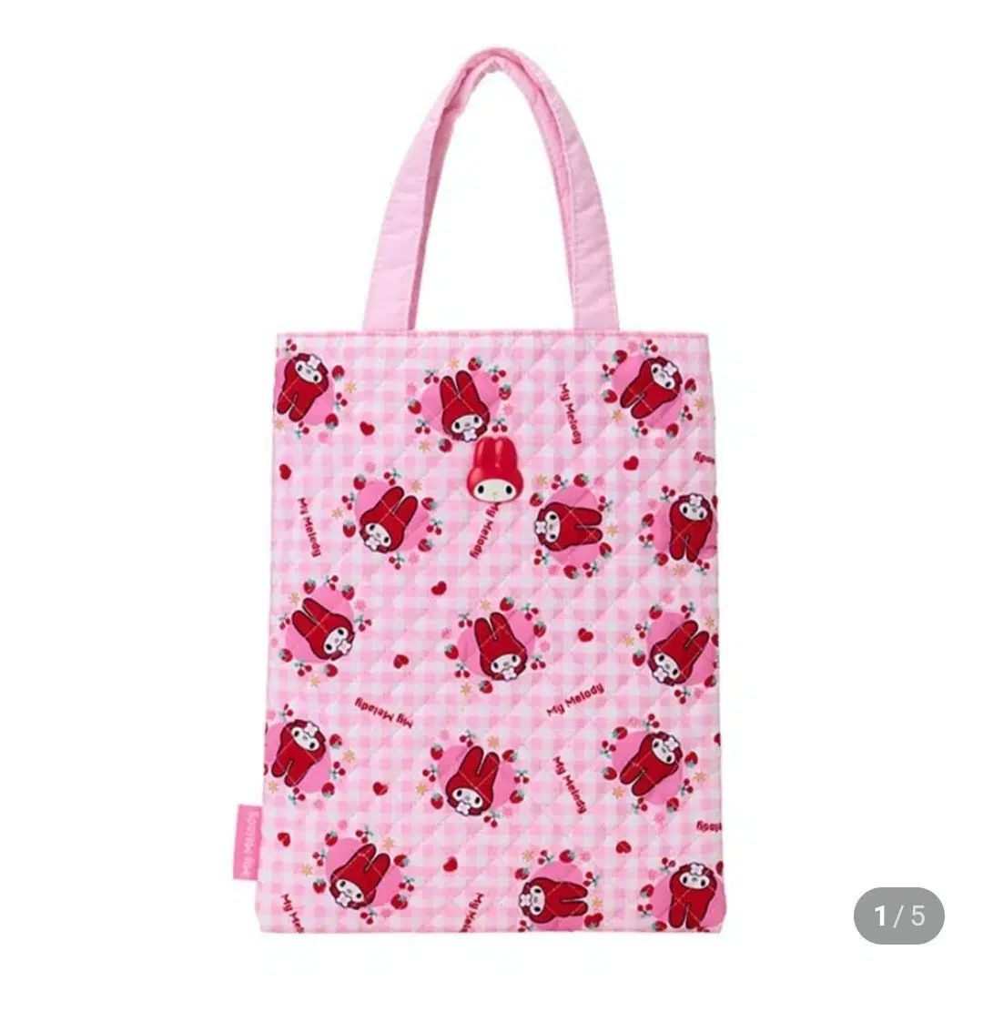 レッド My Melody マイメロディ キルティング バッグ