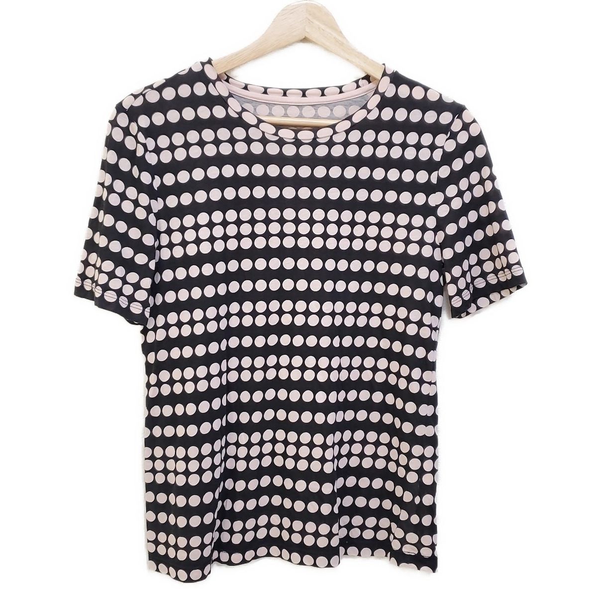 【未使用級♡着用1回】トリーバーチ　ロゴデザイン半袖ニットトップスXS トリーバーチ ロゴデザイン半袖ニットトップスXS 未使用級♡着用1回