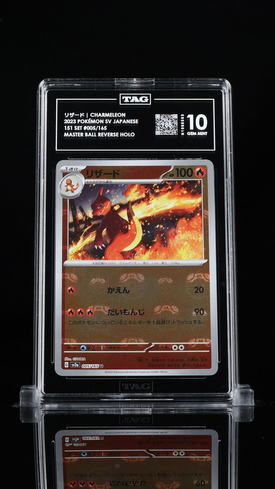 PSA 10 相当 TAG10 リザード マスターボールミラー 005/165 SV2a