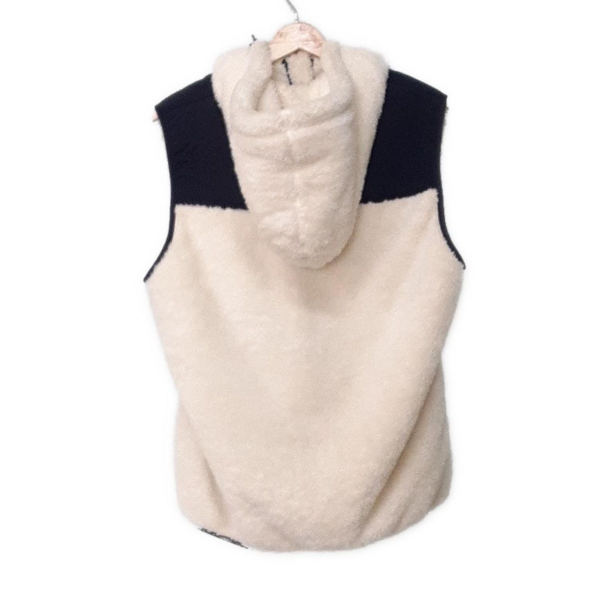 CHUMS チャムス ベスト サイズXL レディース - アイボリー×ネイビー フリース|ジップアップ