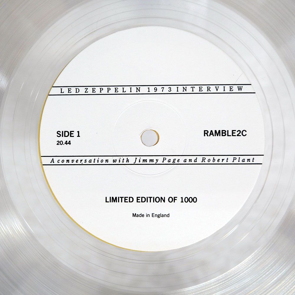 英 ブート UK盤 LED ZEPPELIN/1973 INTERVIEW/RAMBLE RAMBLE2C LP