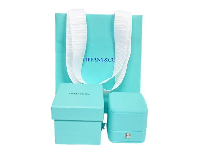 ☆新品☆ ティファニー リングボックス ショッパー リボン リングケース 紙袋 ティファニー 指輪用 リングケース 紙袋 ブルーボックス ティファニー