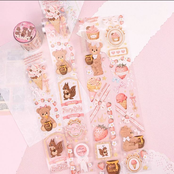 PET 4.8cm×5m 小熊甜味物语 海外マスキングテープ 海外マステ - メルカリ