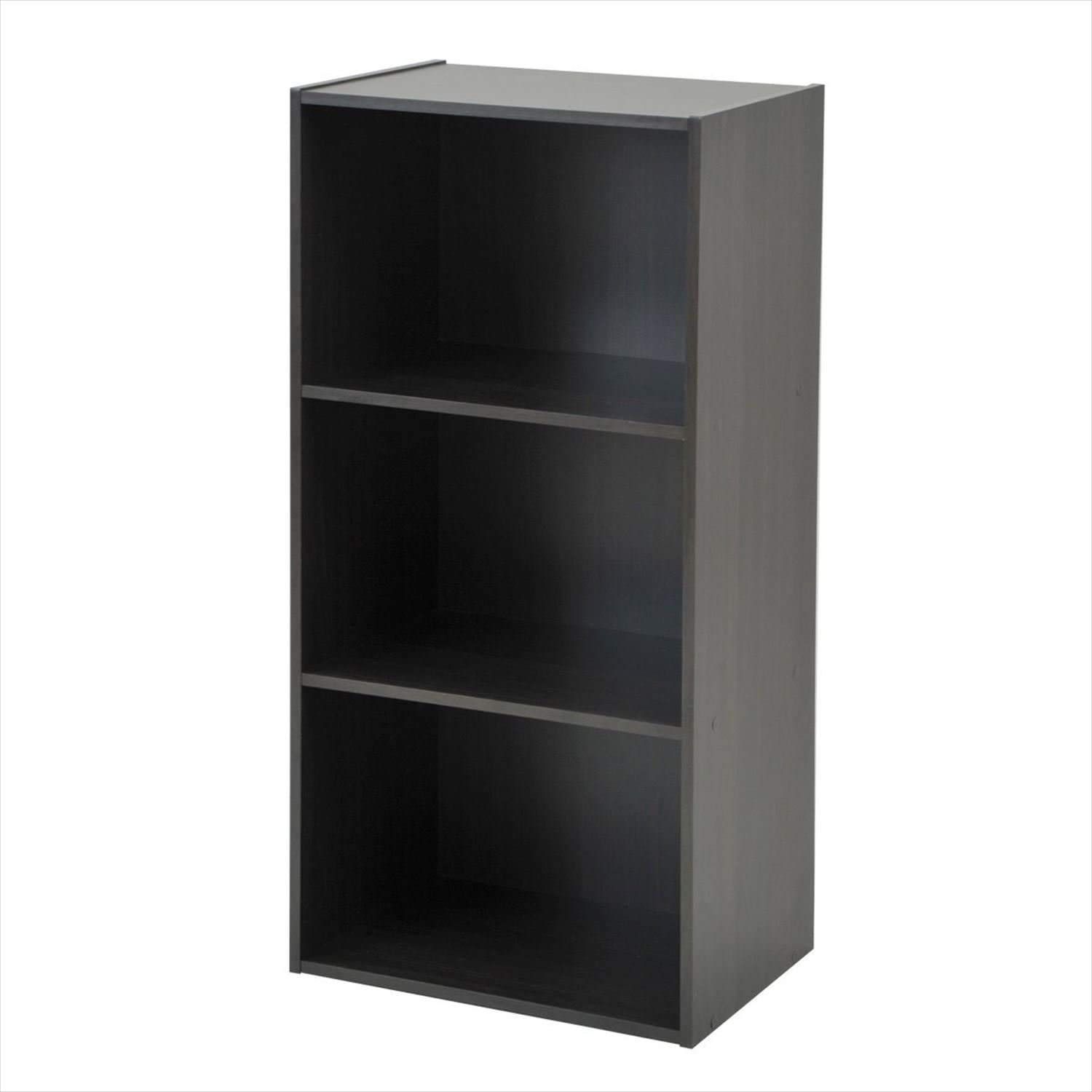 3段 幅42×奥行29×高さ88.5cm 組立品 カラーボックス ブラック 山善