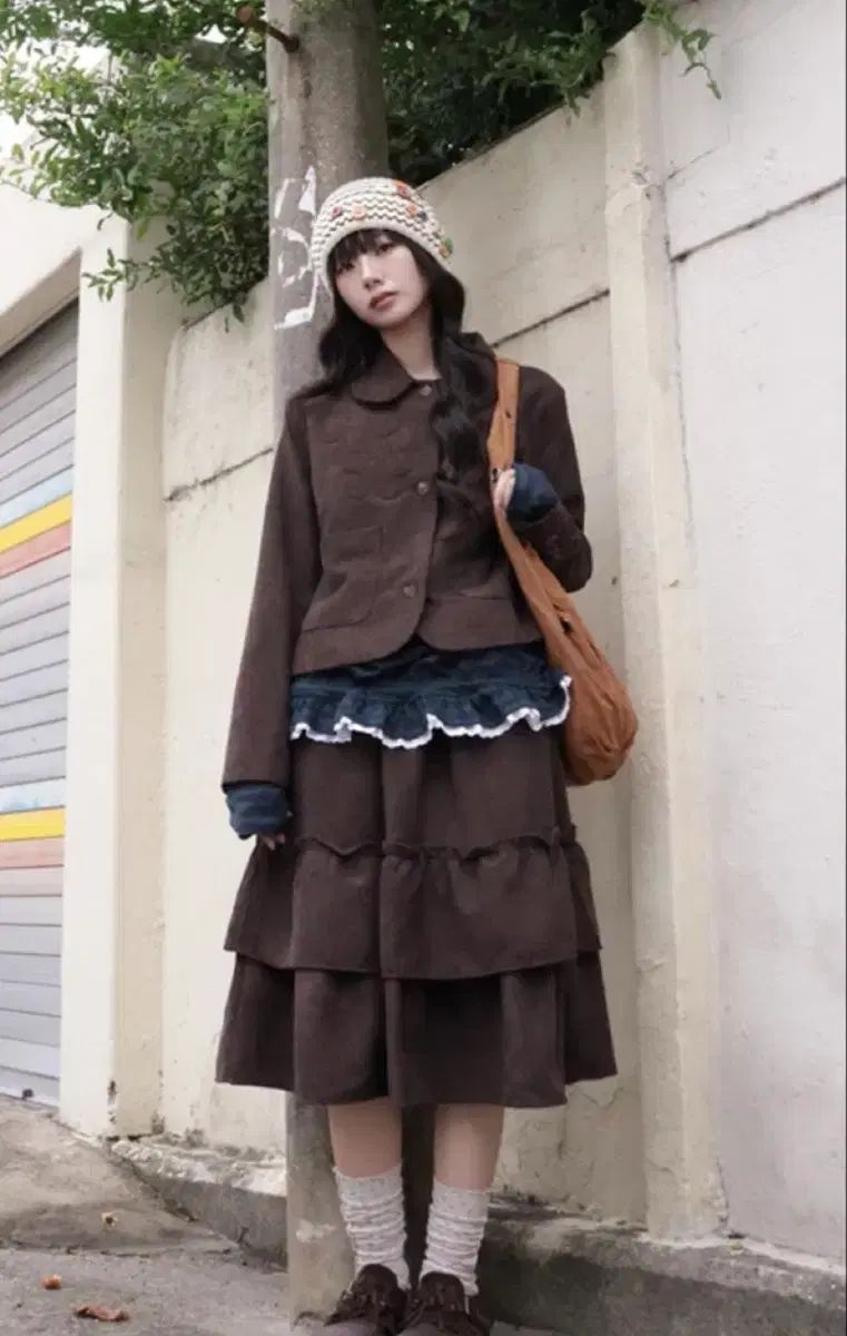 森ガール コーデュロイ ヴィンテージ セットアップ 服