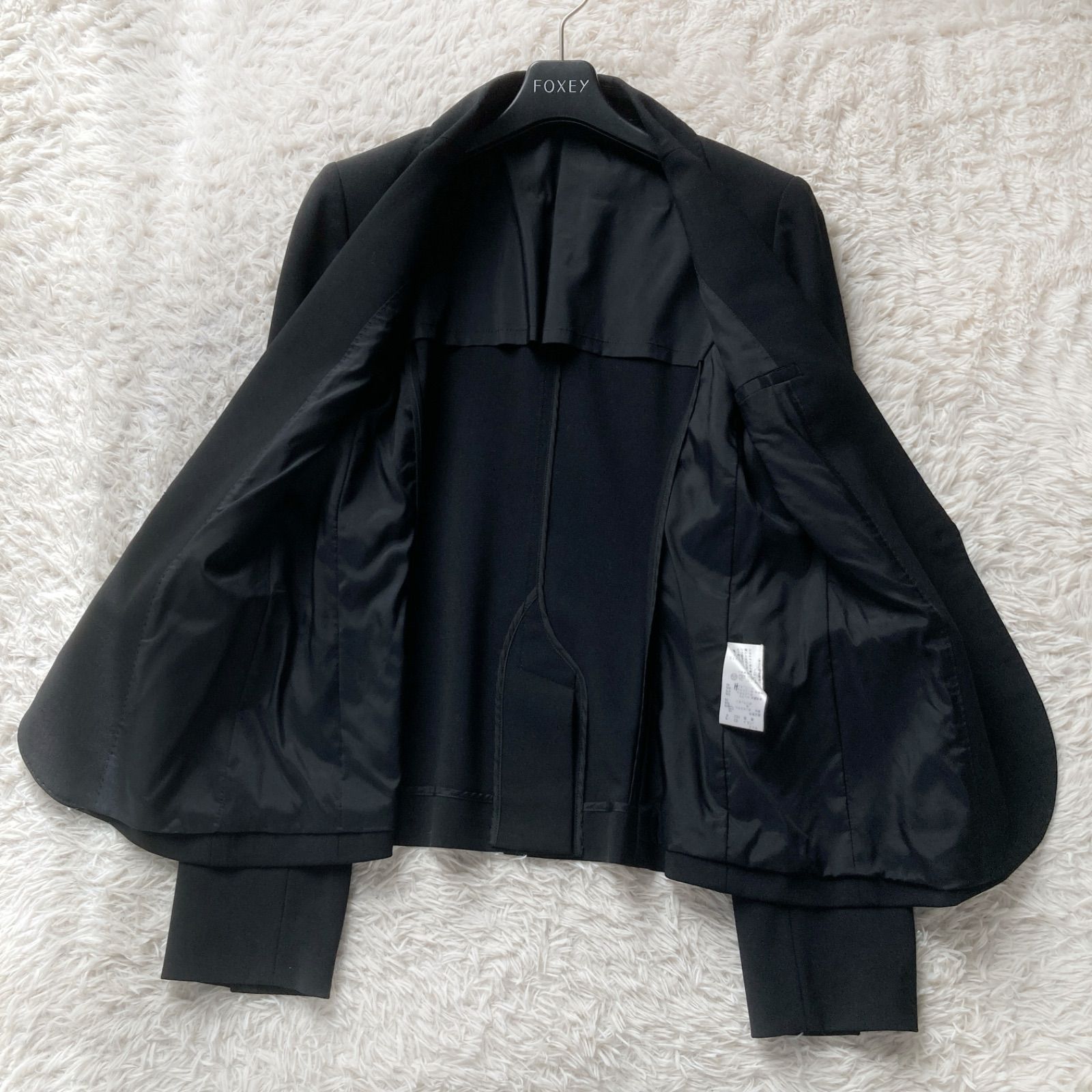 美品 Theory セオリー テーラードジャケット スーツ ブラック 0 Theory セオリー 美品 定番 人気 上質ウール ストレッチテーラード