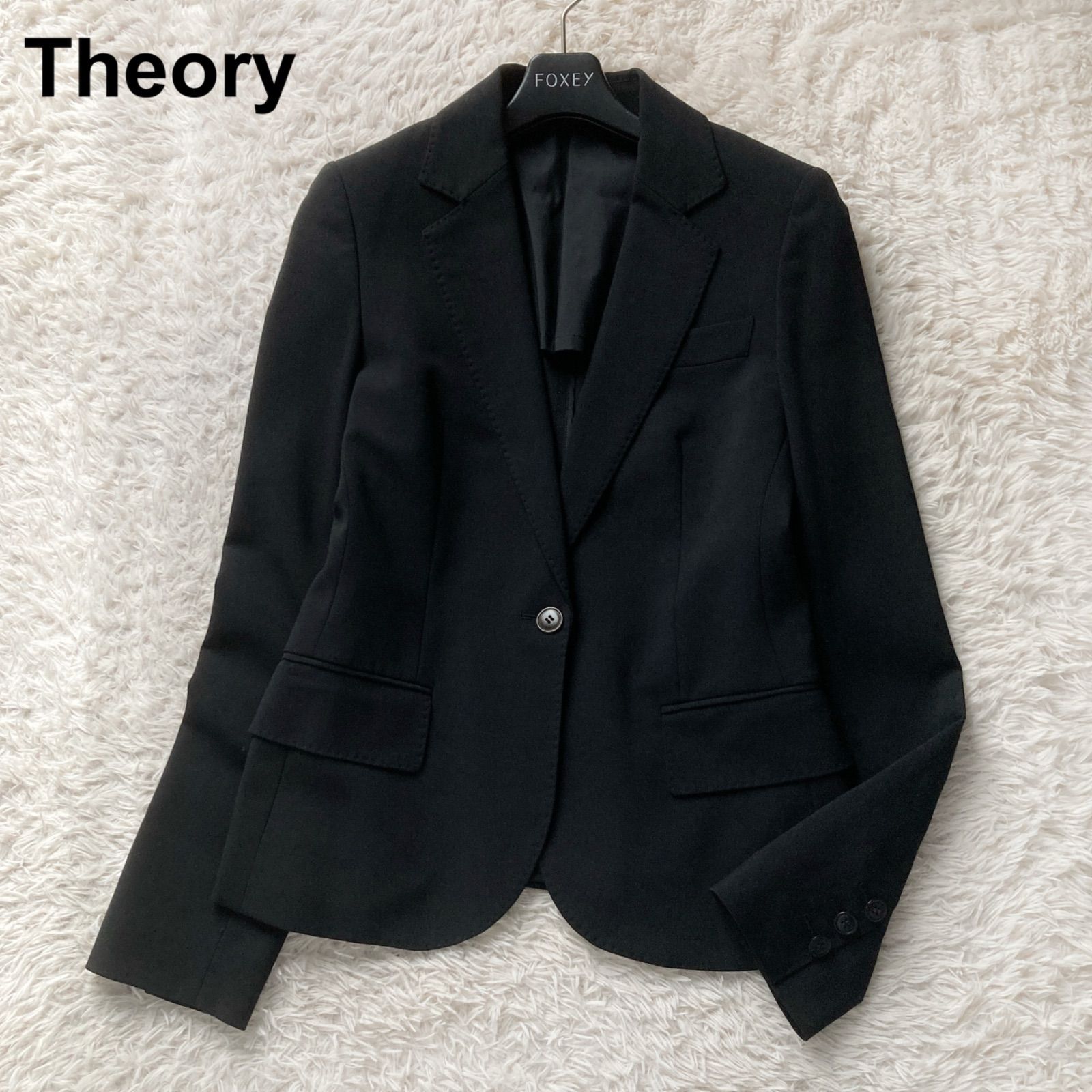 Theory セオリー 美品 定番 人気 上質ウール ストレッチテーラード