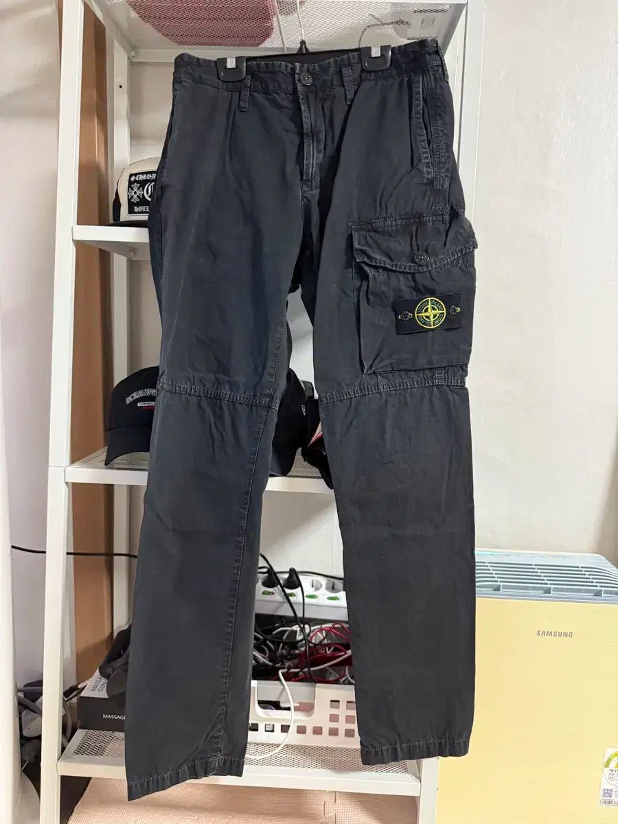 STONE ISLAND ストーンアイランド 前ポケット カーゴ ズボン ブラック 31 サイズ