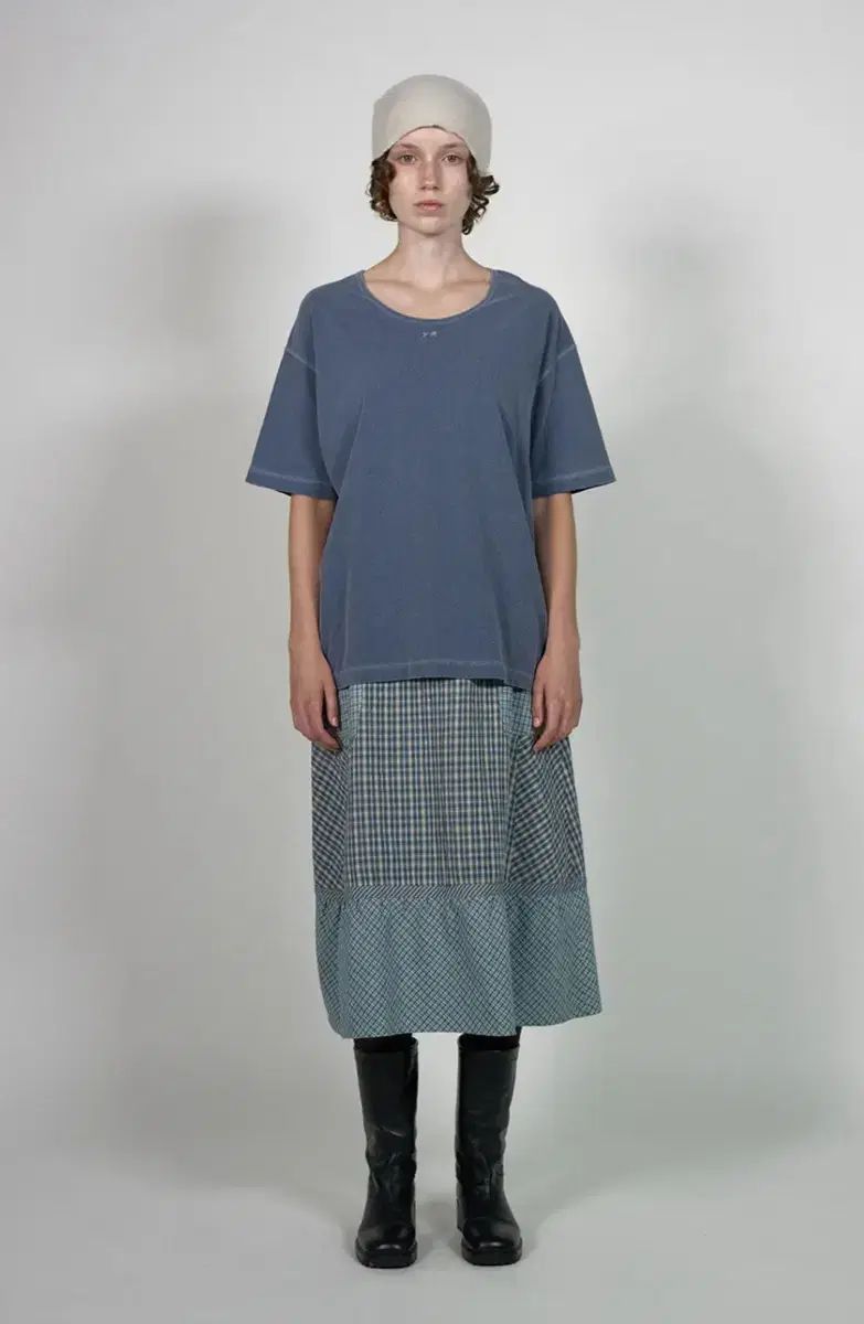 ビアプレーン via pori チェック スカート