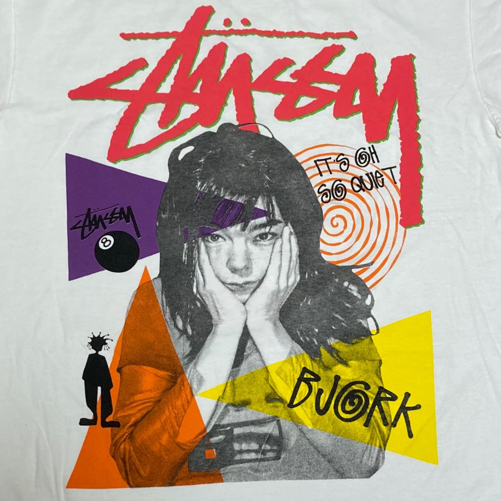 XL stussy bjork tシャツ BJORK×STUSSY.【先行予約1月29日から順次発送】 | ヴィンテージ