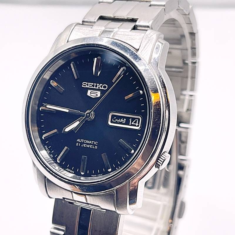稼働◇ SEIKO セイコー5 ファイブ メンズ腕時計 自動巻き 21石