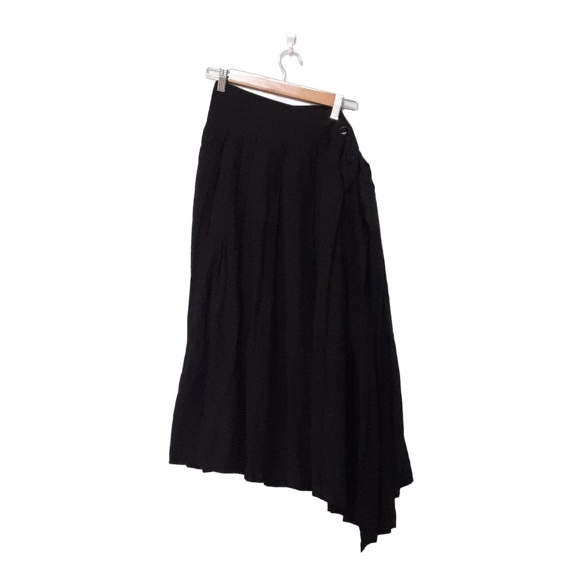 y'sワイズの巻きスカート Y's(ワイズ) 巻きスカート サイズ2 M レディース美品 - 黒 ロング