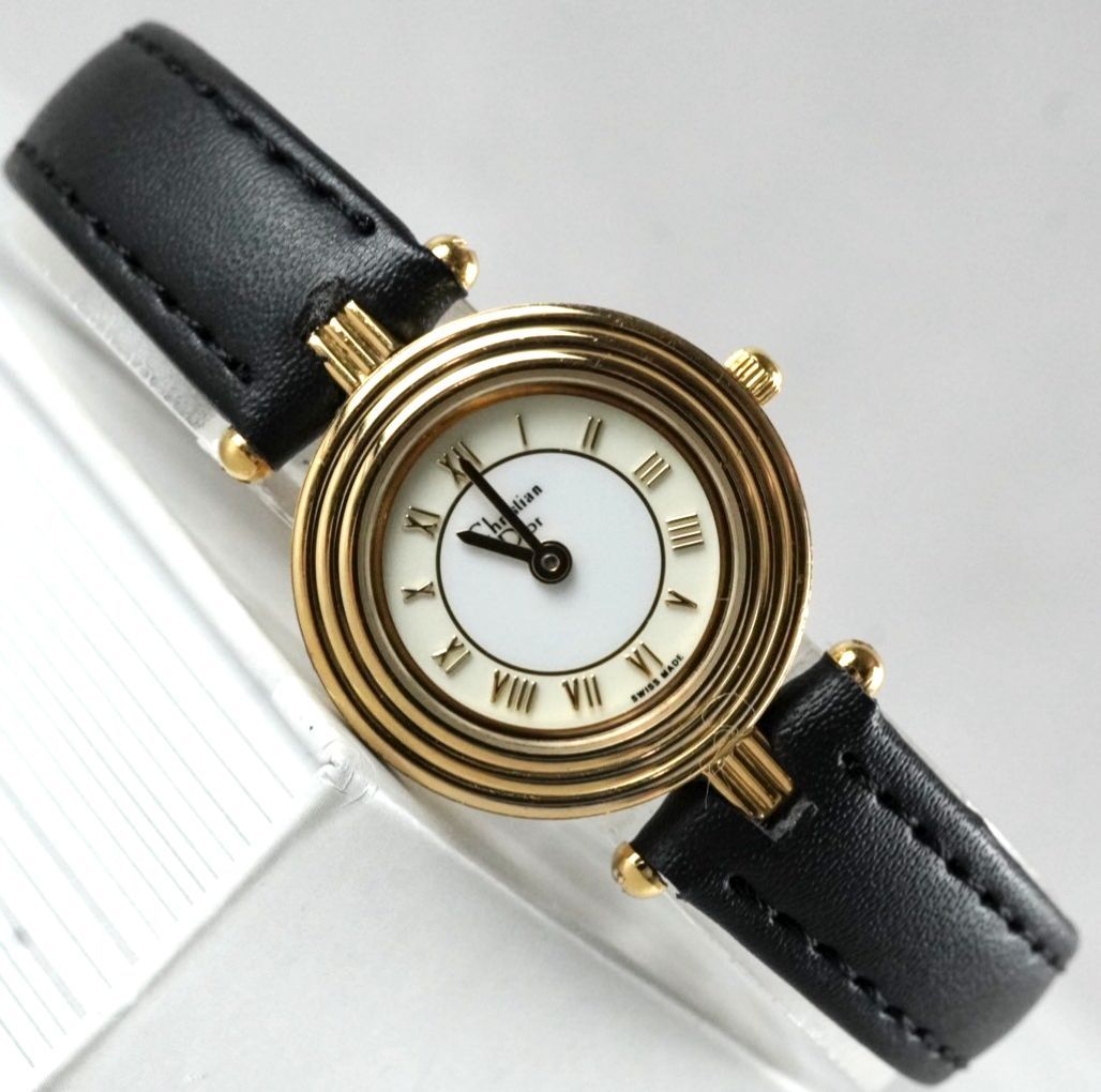 Christian Dior ディオール 腕時計 レディース クォーツ ゴールド