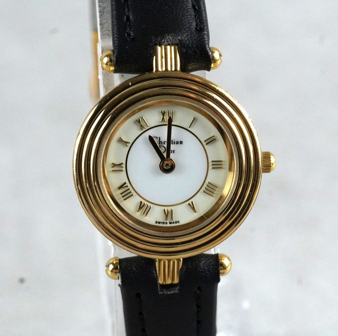 Christian Dior ディオール 腕時計 レディース クォーツ ゴールド