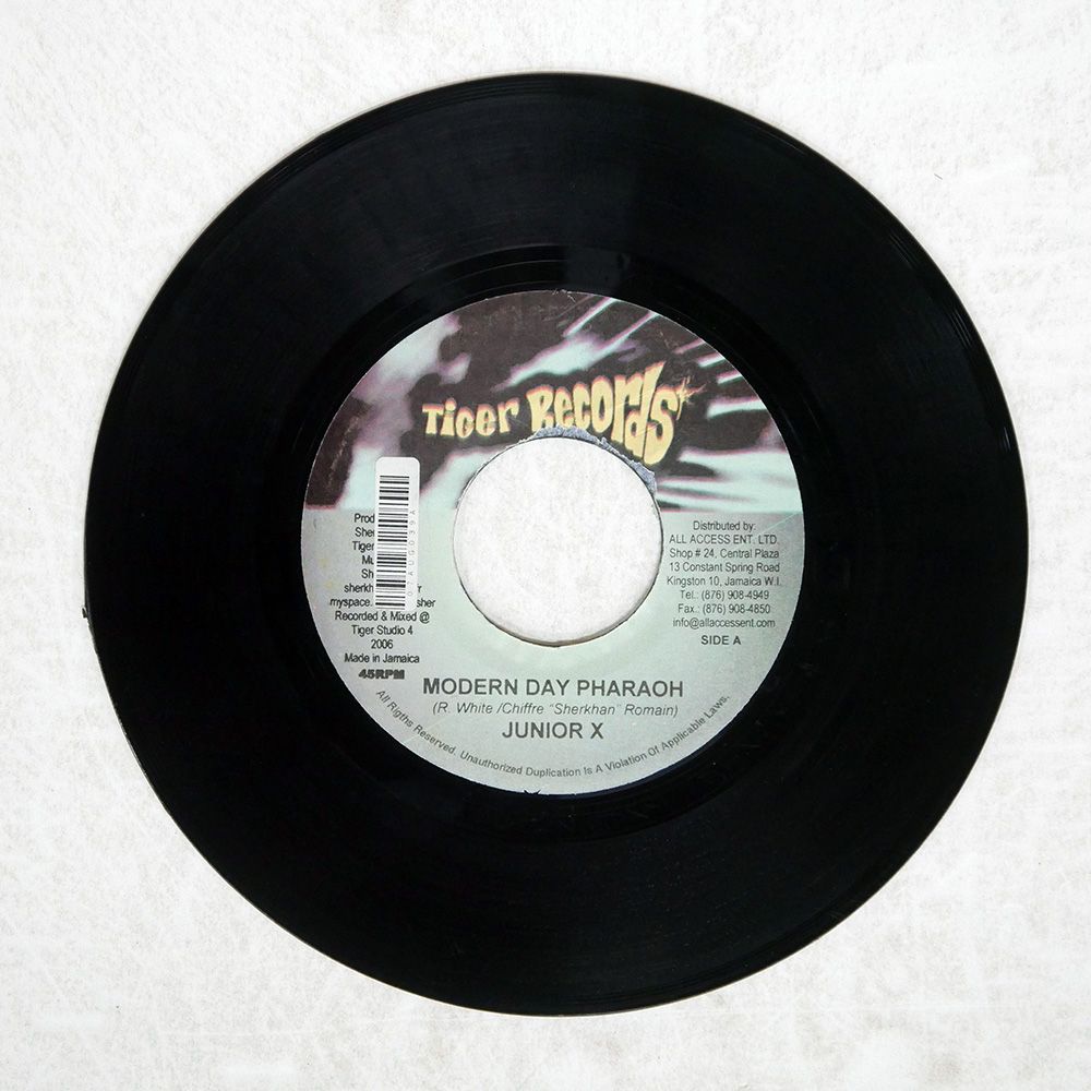 ジャマイカ盤 JUNIOR X / ZENO/MODERN DAY PHARAOH / TOO MUCH TROUBLE