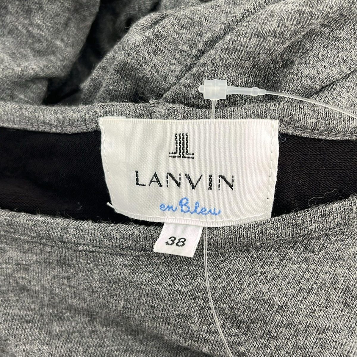 LANVIN ランバン ニット・セーター M グレーx黒 