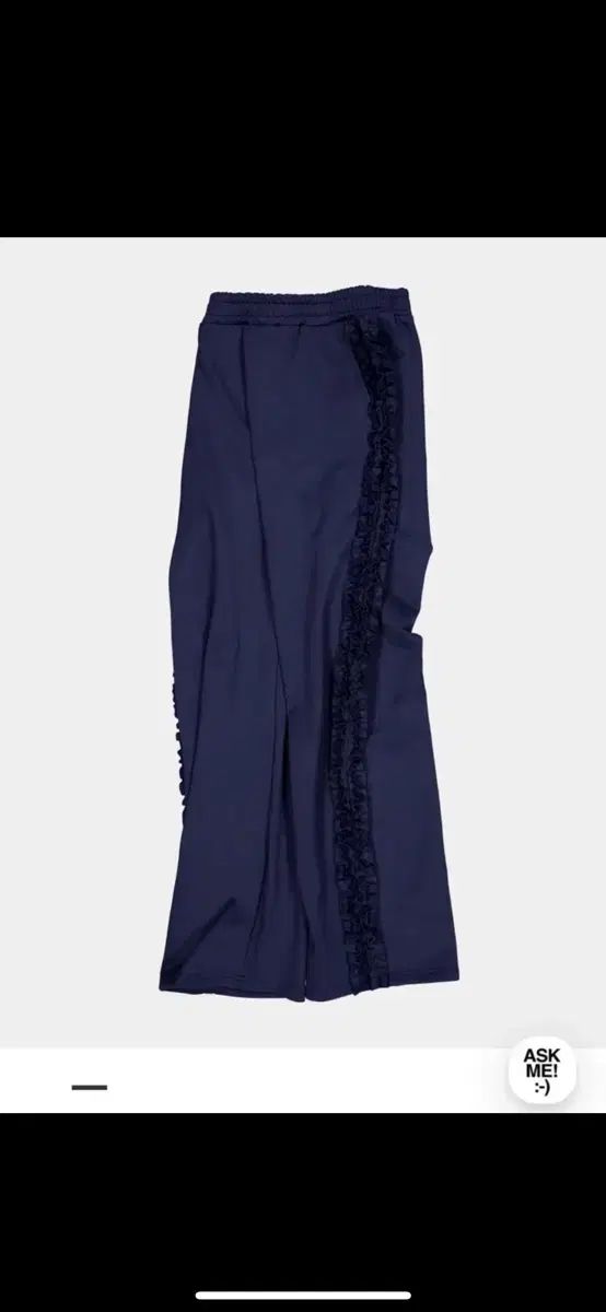 Saenginstudios シャーリング ジャージ パンツ ネイビー