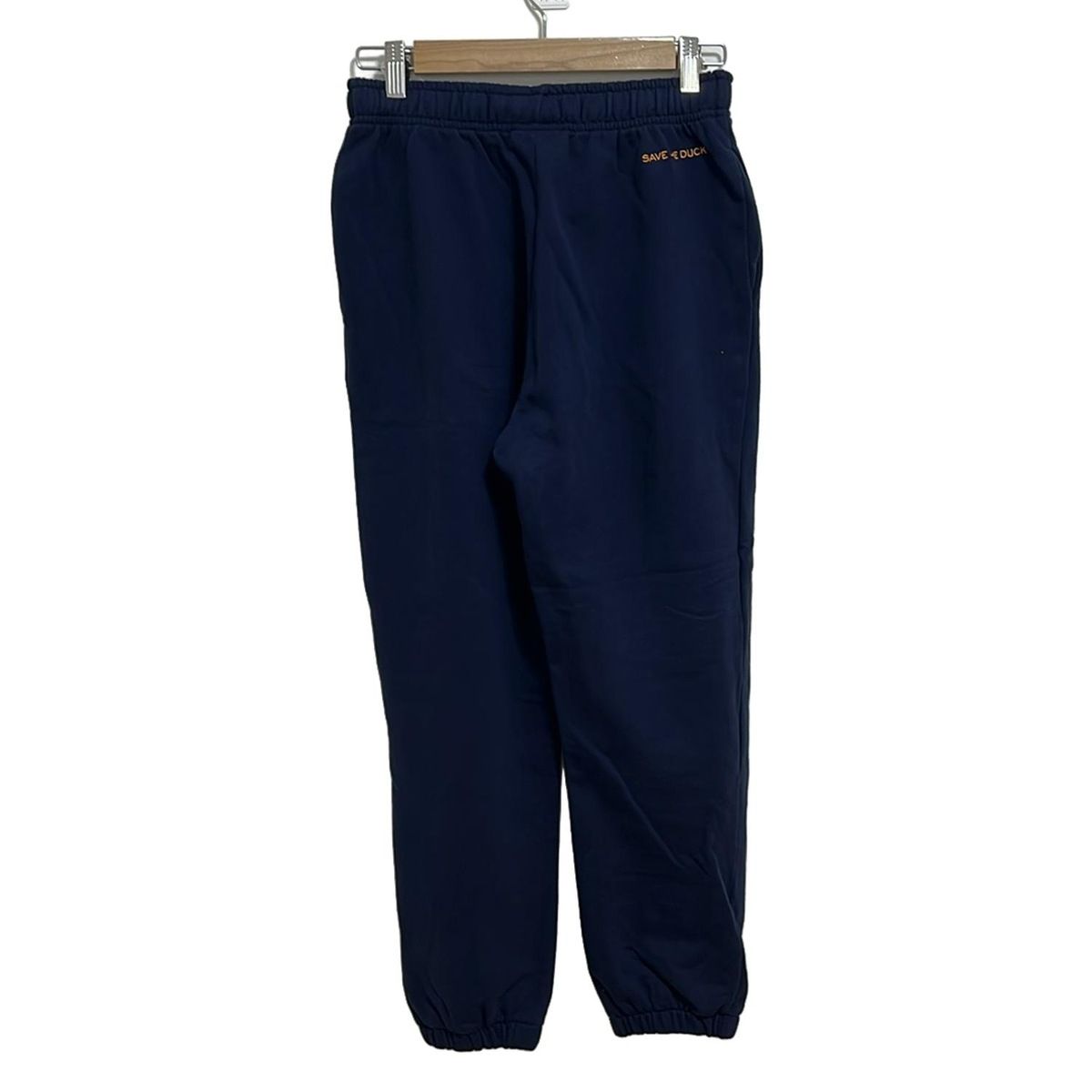 SAVE THE DUCK セイブザダック パンツ サイズS レディース - ネイビー フルレングス 刺繍 ウエストゴム